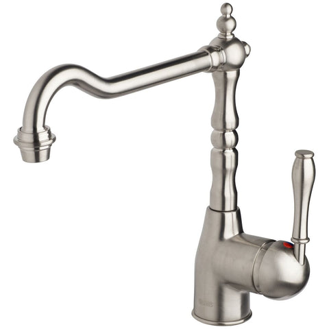 Armando Vicario Single Lever Kitchen Mixer Tap - Brushed Nickel, 4 Star WELS - PALAIS-BN-LF