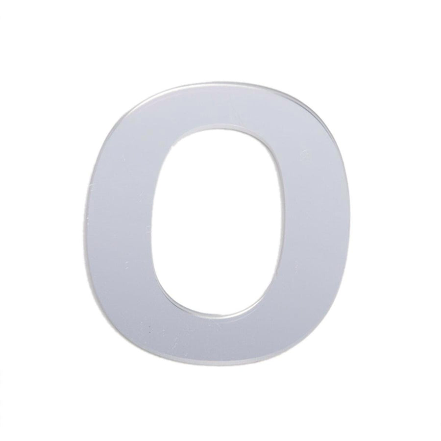 Sandleford 25mm Silver Self Adhesive House Number 0 - Durable Numeral - SuperSaverAU - view 1