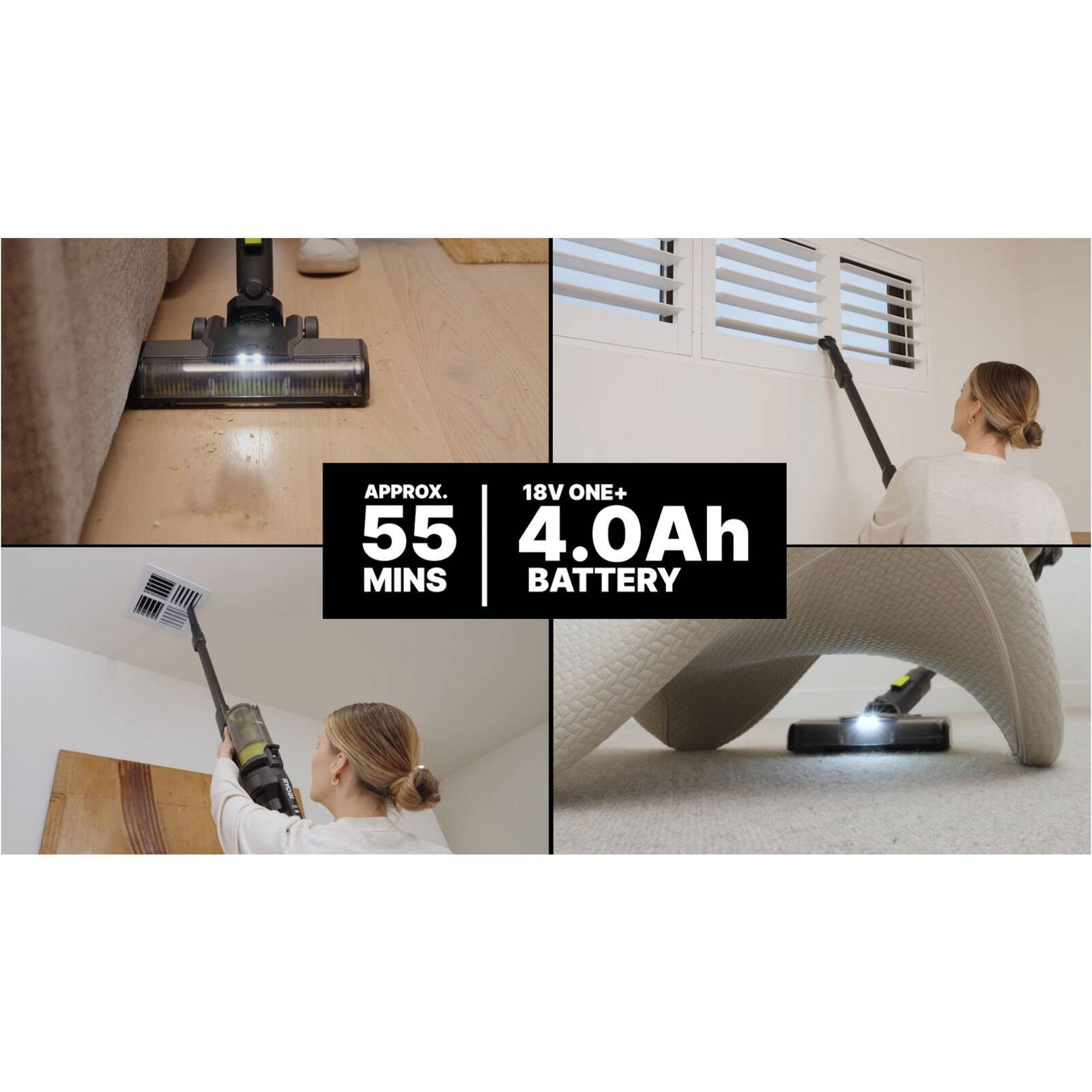 Ryobi 18V ONE+ HP Stick Vacuum - Tool Only R18XSV9BLK