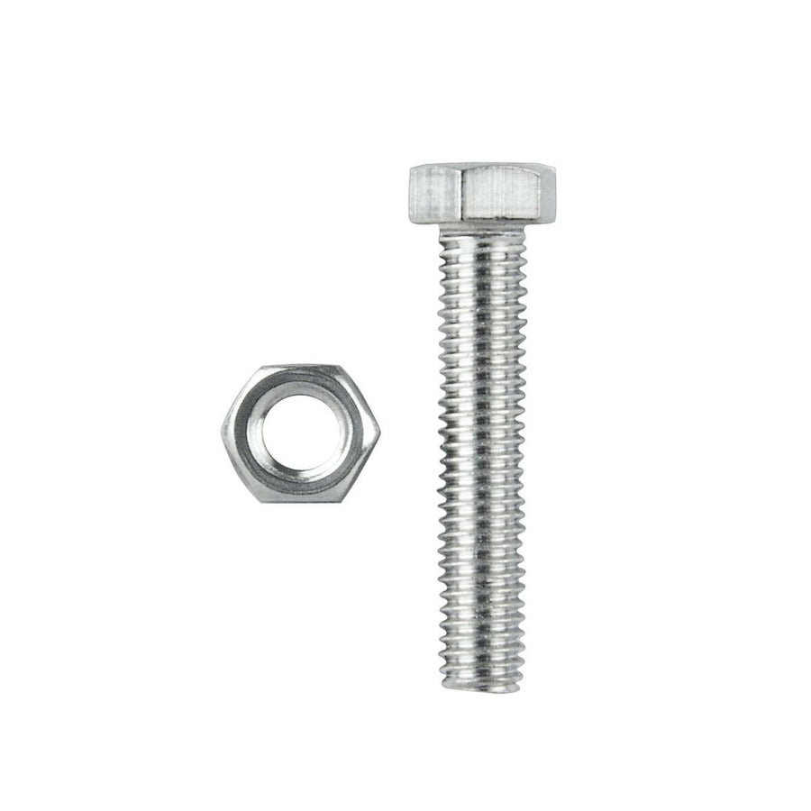 Pinnacle Hex Head Bolts and Nuts - M4 x 40mm - Stainless Steel - 6 Pack - SuperSaverAU - view 1