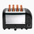 Dualit NewGen 4 Slice Toaster - Matte Black Finish, Slot-Selector Control, Wire Guard - DU47065