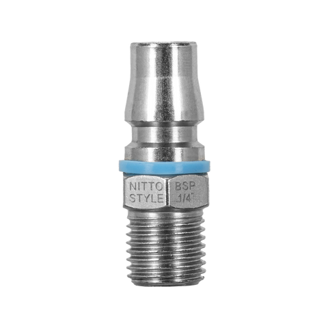 Powerfit Nitto Style Male Plug - ¼" - Solid Steel - 150PSI - SuperSaverAU - view 1