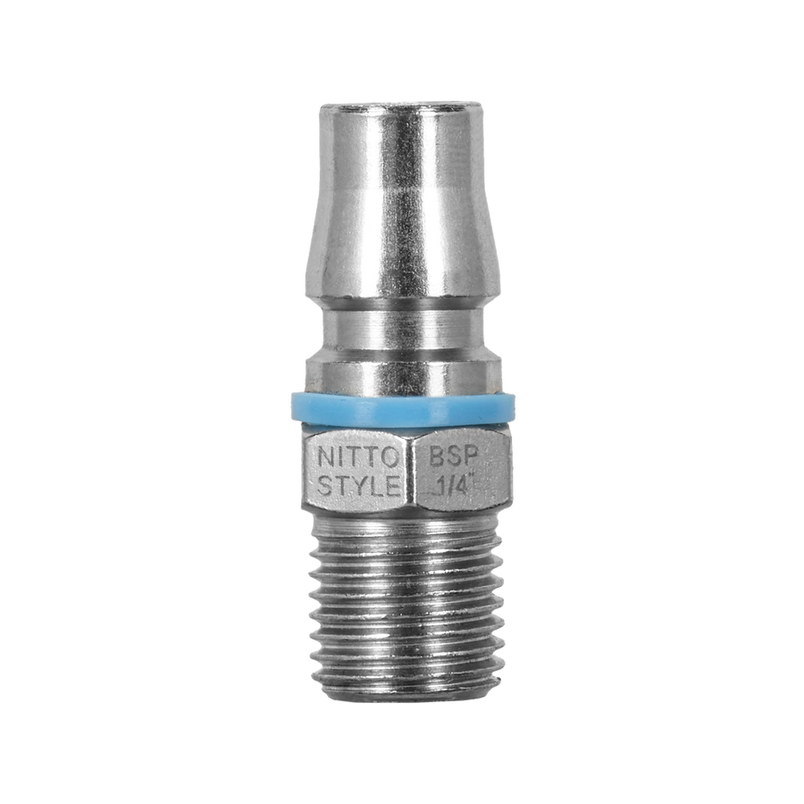 Powerfit Nitto Style Male Plug - ¼" - Solid Steel - 150PSI - SuperSaverAU - view 1