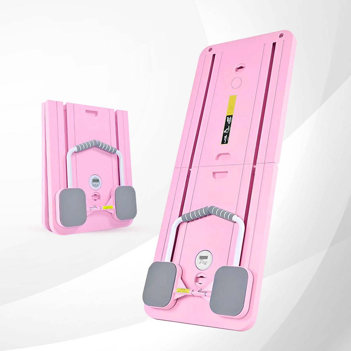 Fitnesslab Pink Pilates Board Reformer - Foldable Set - 410mm x 115mm x 990mm - Full Body Workouts - SuperSaverAU - view 5