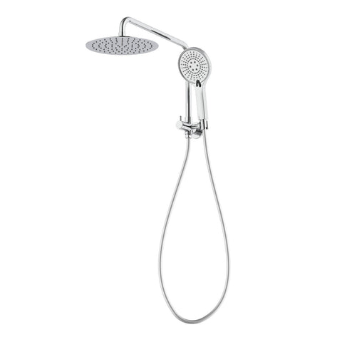 Mondella Resonance Chrome 5 Function Hand Shower & 1/2 Twin Shower Set, 304 Stainless Steel, 9L/min WELS 3 Star