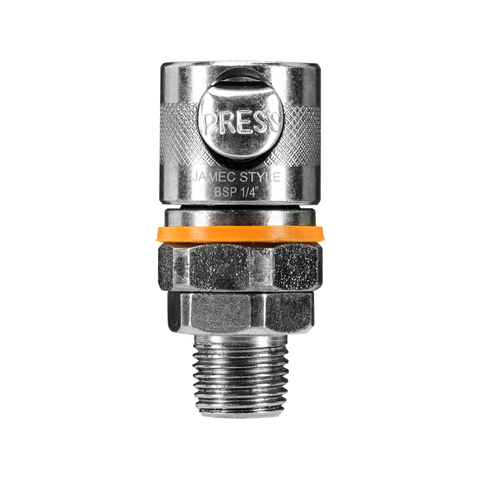 Powerfit Jamec Coupler - 1/4" BSP Male - Steel - Durable Design - SuperSaverAU - view 1