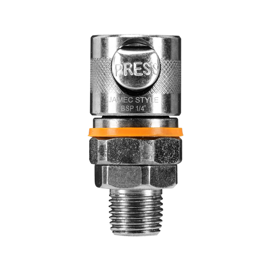 Powerfit Jamec Coupler - 1/4" BSP Male - Steel - Durable Design - SuperSaverAU - view 1