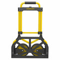 Stanley 90kg Folding Trolley - Black and Yellow Finish, Compact Fold-Down Design - SXWTD-FT582