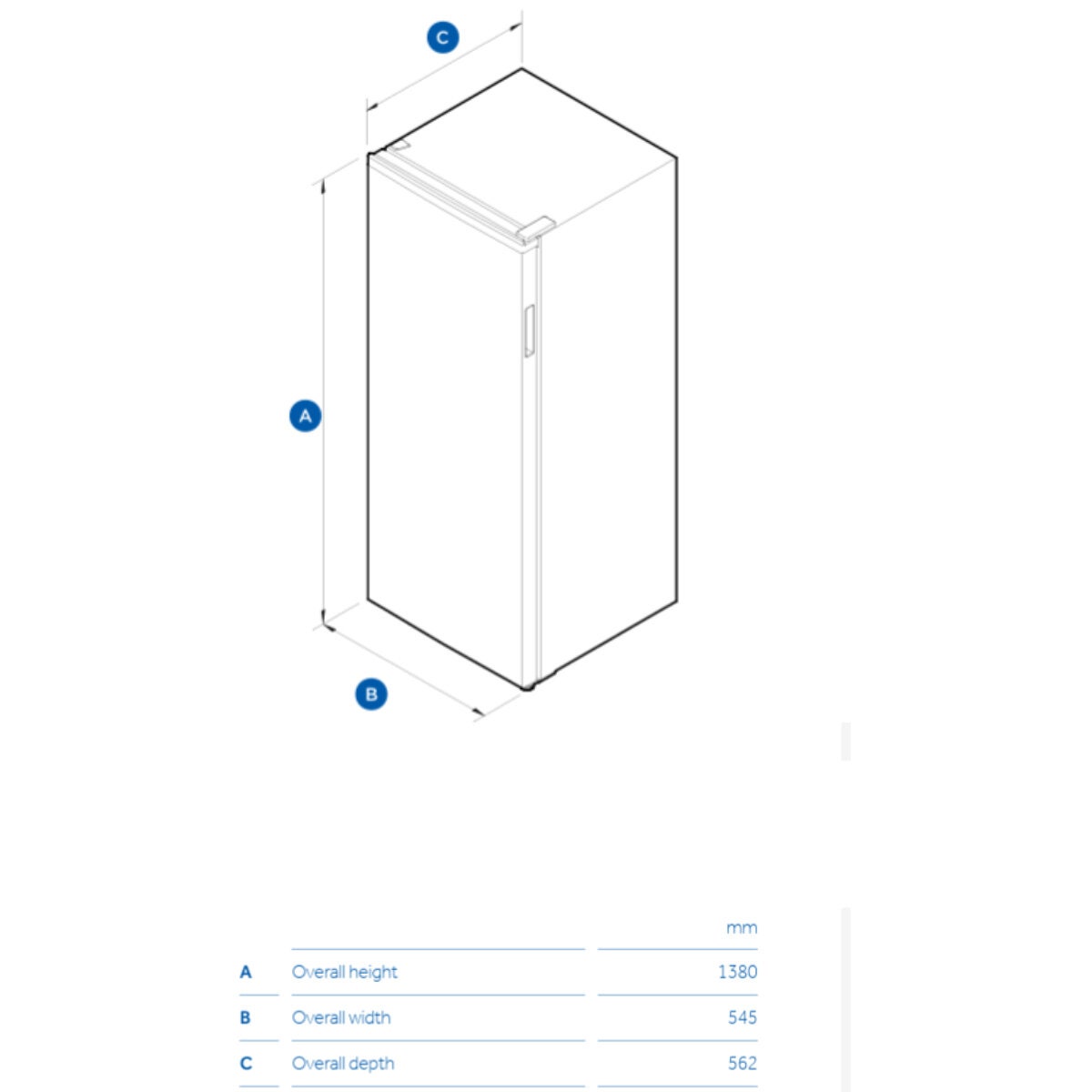 Haier Series 300 223L vertical fridge with inbuilt freezer - white, 4.5 star, reversible door - HRF220VW