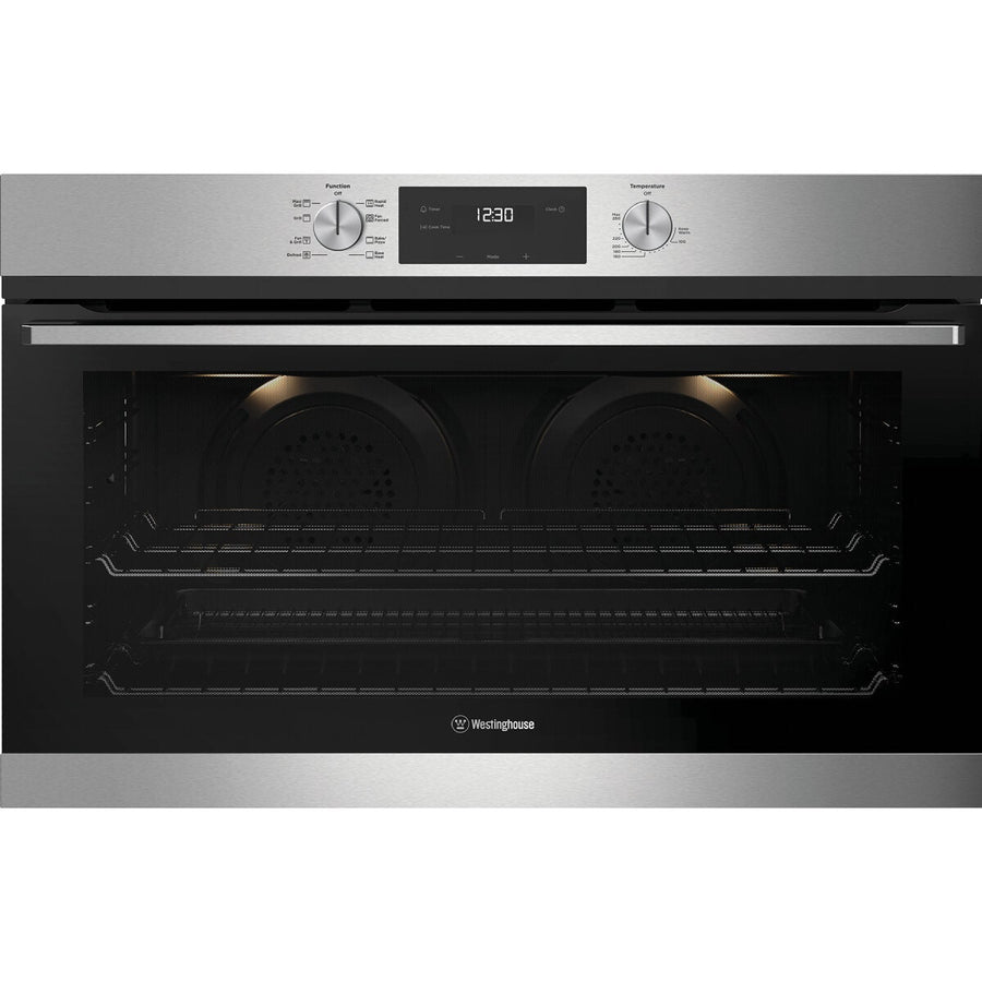 Westinghouse 90cm multi-function oven - 125L gross, twin fan heat distribution, stainless steel - WVE9515SD