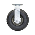 Easyroll 260mm Black Pneumatic Fixed Plate Castor 140kg