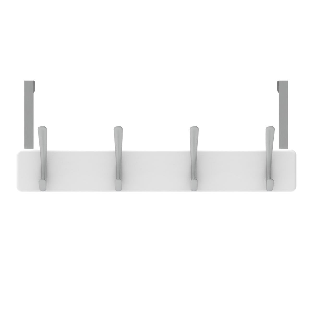 Mode 4 Over Door Hanger - 5 Hooks - 450mm x 70mm x 45mm - White - SuperSaverAU - view 1
