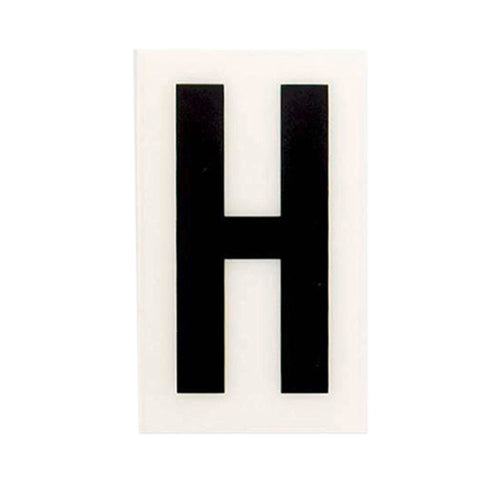 Sandleford 85mm White Self Adhesive House Letter H - Durable Polycarbonate - SuperSaverAU - view 1