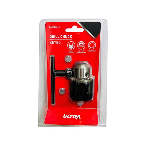 Ultra 13mm Keyed Drill Chuck - 20 Thread - Metal - Durable Construction - SuperSaverAU - view 1