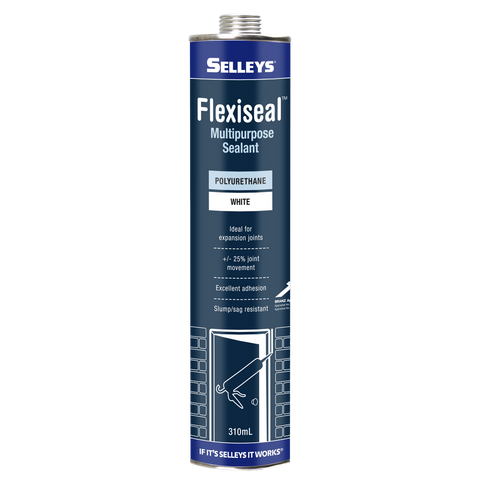 Selleys White Flexiseal Polyurethane Sealant 310ml Weatherproof Flexible - SuperSaverAU - view 1