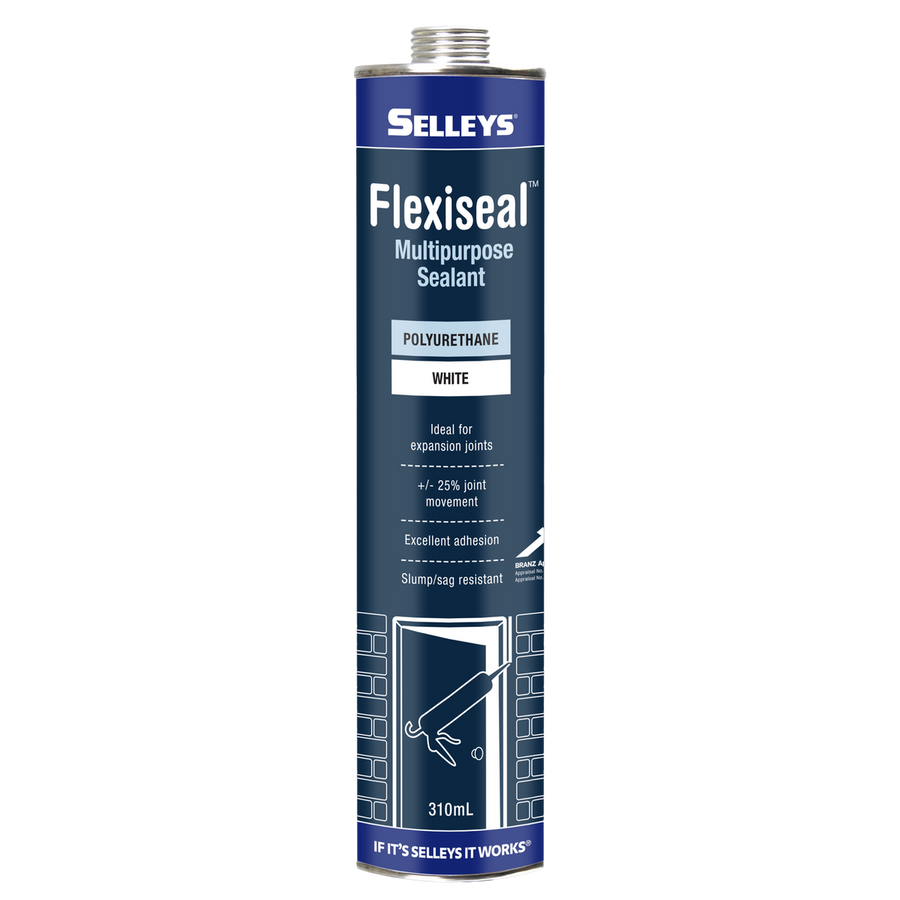 Selleys White Flexiseal Polyurethane Sealant 310ml Weatherproof Flexible - SuperSaverAU - view 1