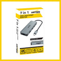 Antsig 7 in 1 USB C Multiport Adapter - Dual HDMI 4K - USB-A - SD Slots - 270mm - SuperSaverAU - view 3
