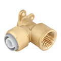 Smartex Pex Female Lugged Elbow - 20 x 20mm - Lead Free Brass - Push-Fit - SuperSaverAU - view 1