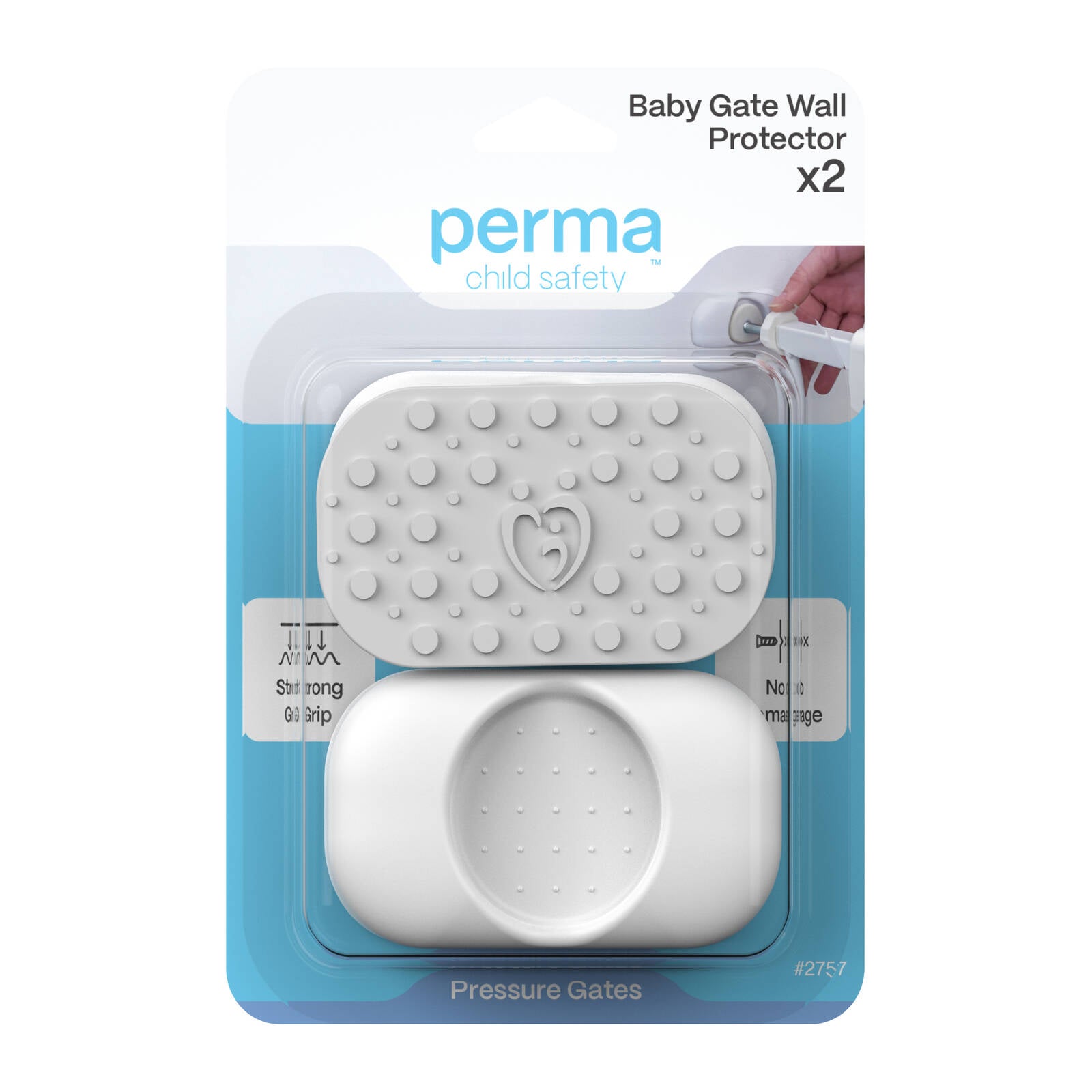 Perma Child Safety Baby Gate Wall Protectors - 2 Pack
