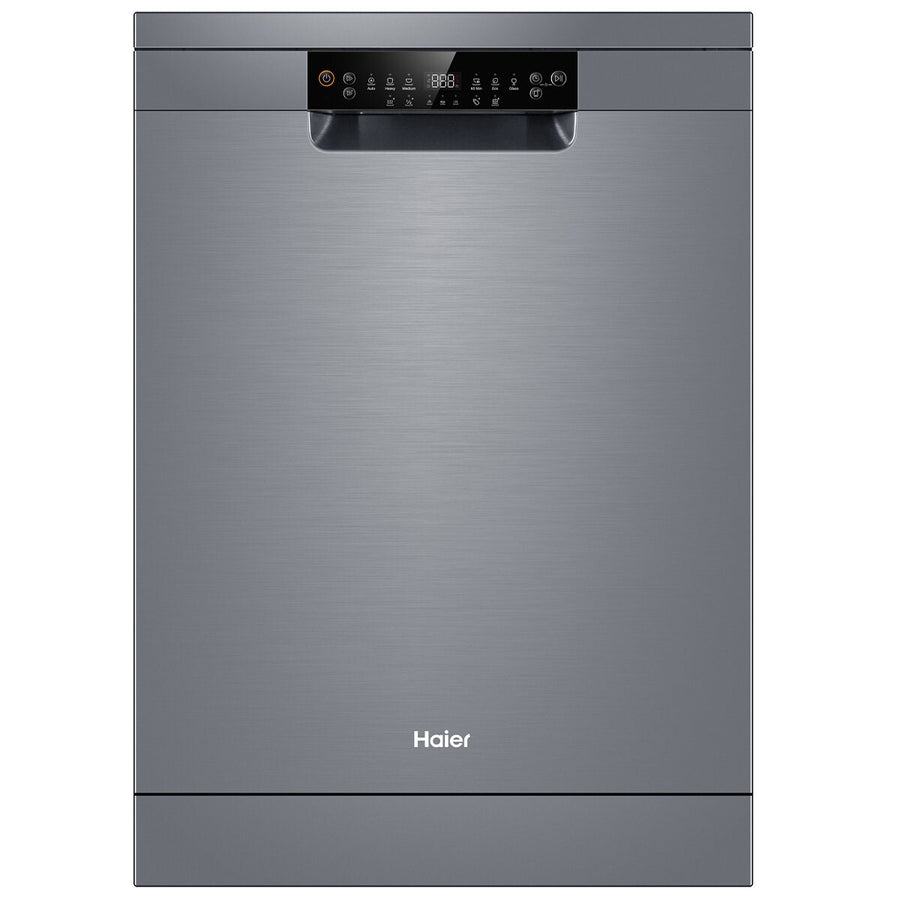 Haier 60cm Freestanding Dishwasher - 15 Place Settings - Stainless Steel / Silver - Wi-Fi Control - HDW15F2S1