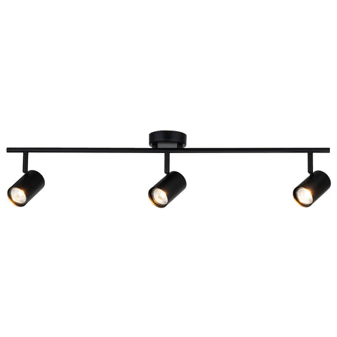 Verve Design Gabriella Black 3 Head Adjustable GU10 Spotlight - Hardwired Indoor (SL2210BLK)