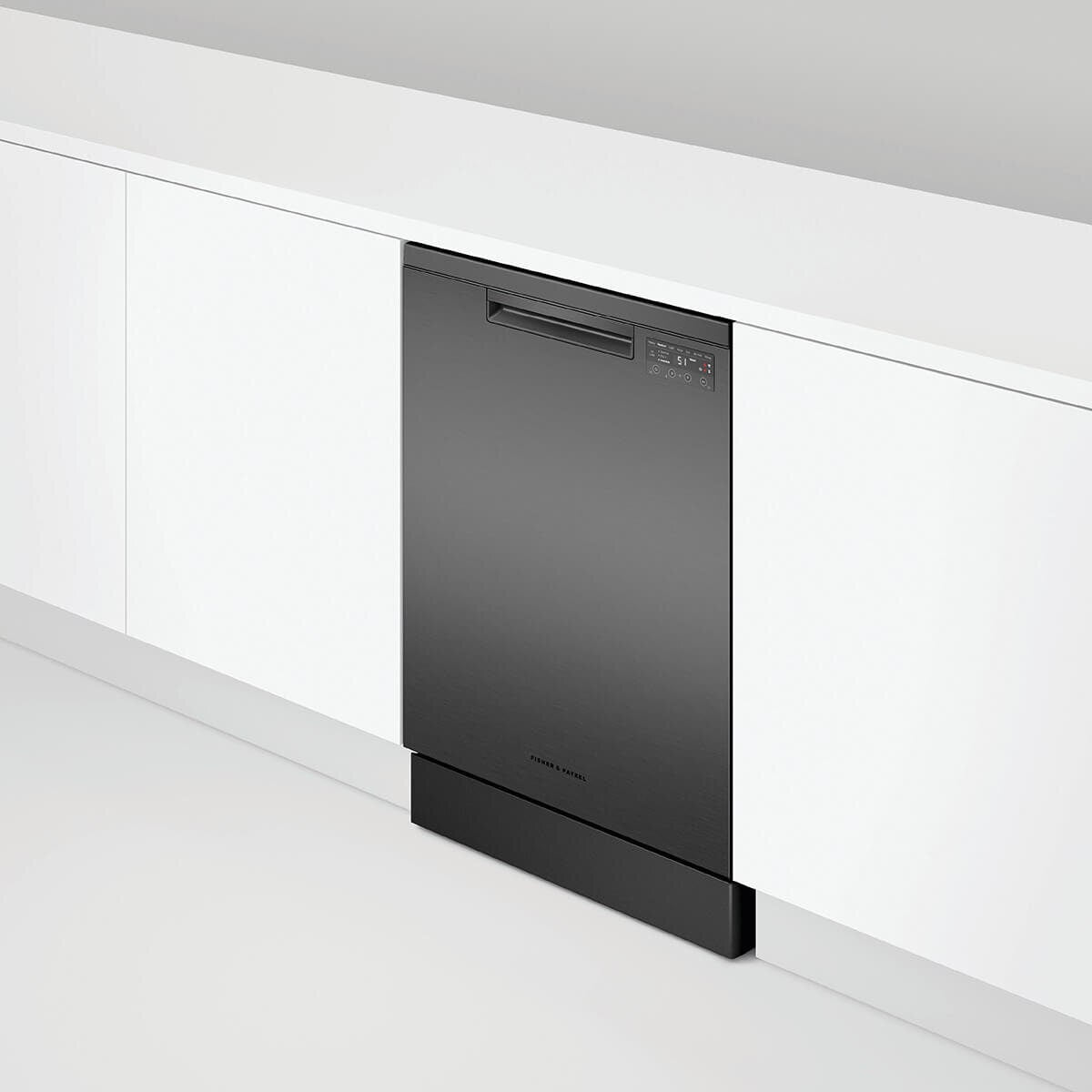 Fisher & Paykel Series 7 Freestanding Dishwasher - 15 Place Settings - Black Stainless Steel - DW60FC4B2
