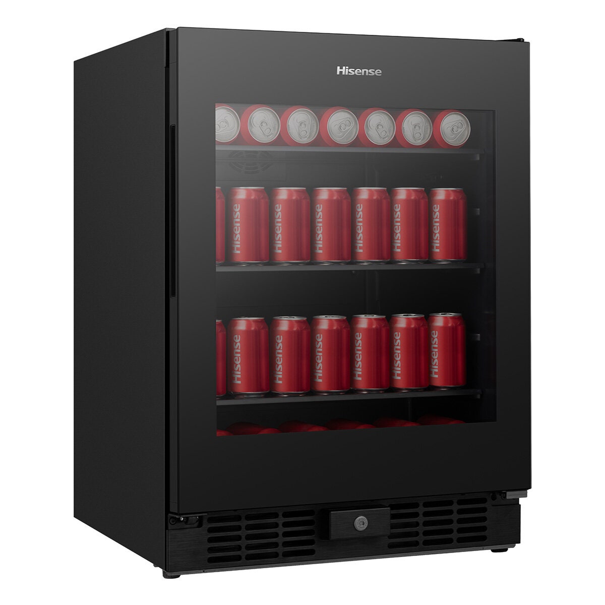 Hisense 137L Beverage Centre - Black, 140 Can Capacity, ConnectLife Enabled, Reversible Door - HRBC137