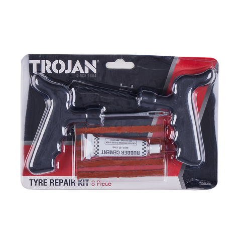 Trojan Tyre Repair Kit - 5 Tyre Plugs - Tubeless Tyre Repair - Compact Design - SuperSaverAU - view 2