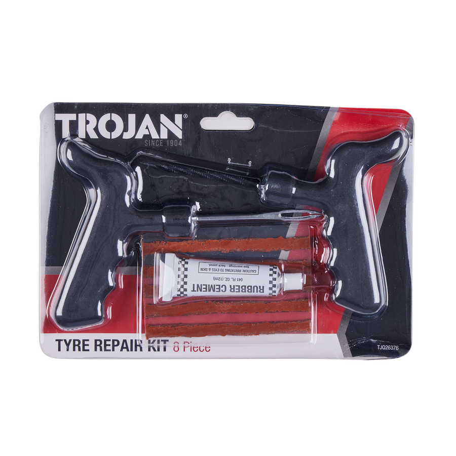 Trojan Tyre Repair Kit - 5 Tyre Plugs - Tubeless Tyre Repair - Compact Design - SuperSaverAU - view 2