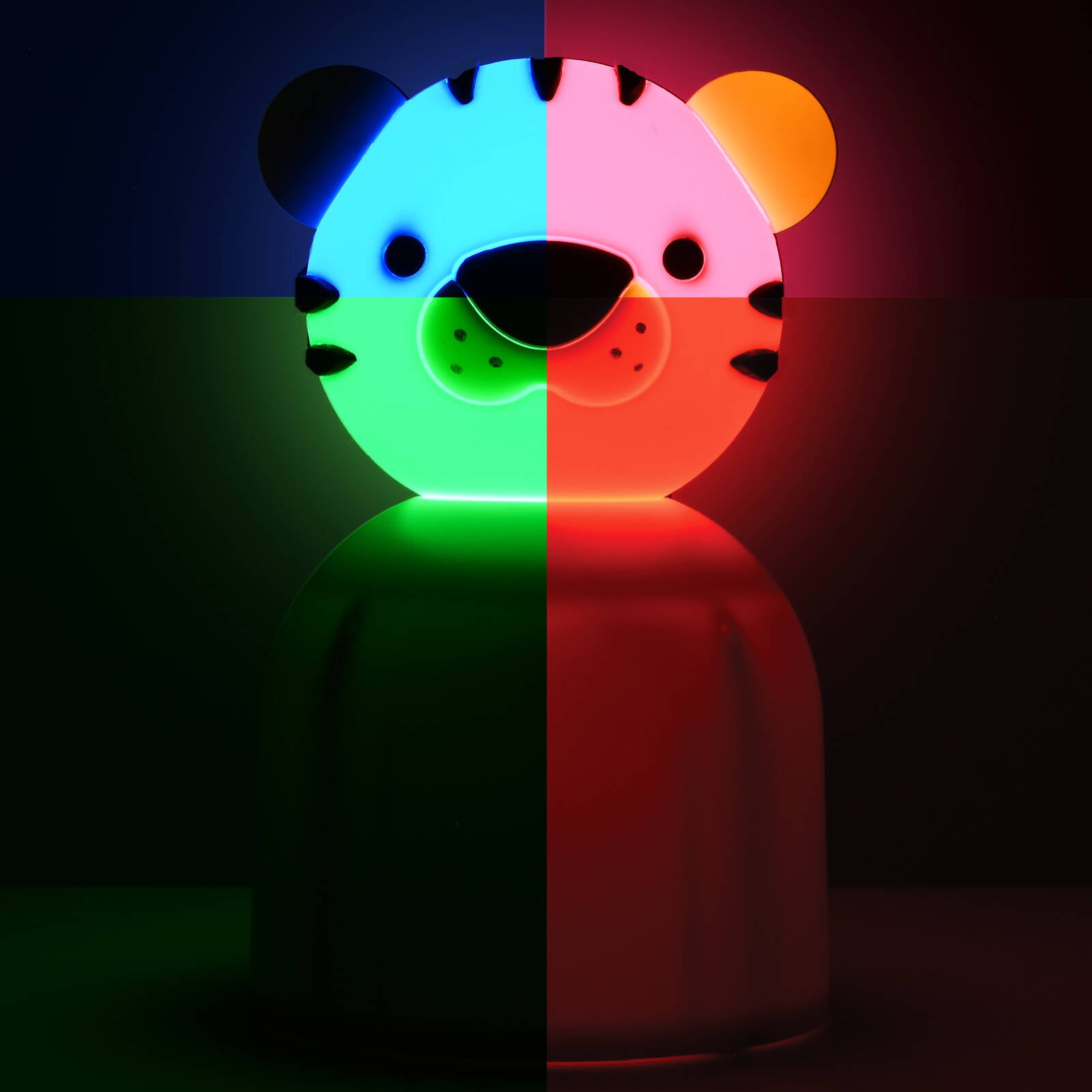 Mirabella Tiger LED Colour Changing Night Light, Battery & USB Powered