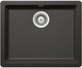 Abey Schock Soho large single bowl sink 550mm - grey stone colour, Cristadur, topmount - N120S