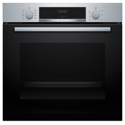 Bosch Series 4 60cm Electric Built-In Oven - 71L, 7 Functions, Pizza Setting, Stainless Steel - HBA534BS3A