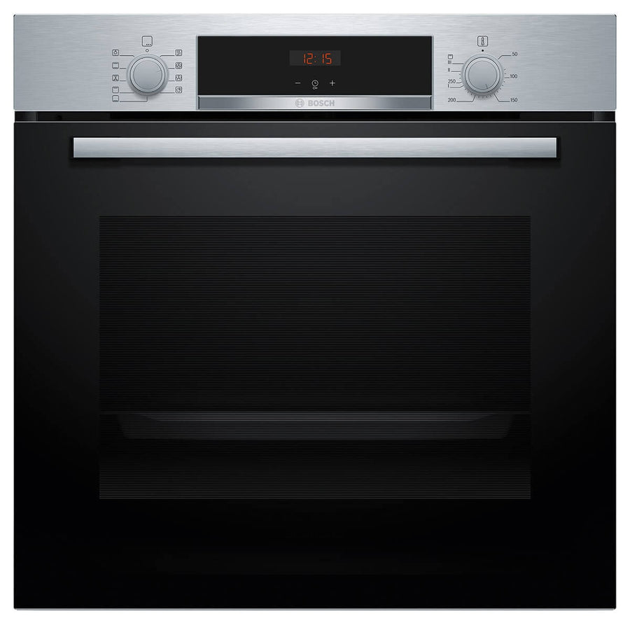 Bosch Series 4 60cm Electric Built-In Oven - 71L, 7 Functions, Pizza Setting, Stainless Steel - HBA534BS3A