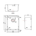 Abey 45L Stainless Steel Topmount Laundry Tub with Dual Bypass and Overflow - LK45C