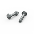 Zenith M10 x 65mm Zinc Plated Cup Head Bolts and Nuts 25 Pack - Reliable Fastening Solutions - SuperSaverAU - view 2