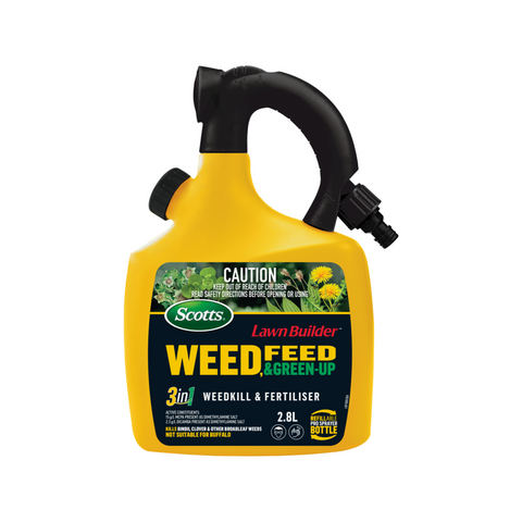 Scotts Lawn Builder Weed, Feed & Green Up Refillable Bottle, Clear, Ready to Use