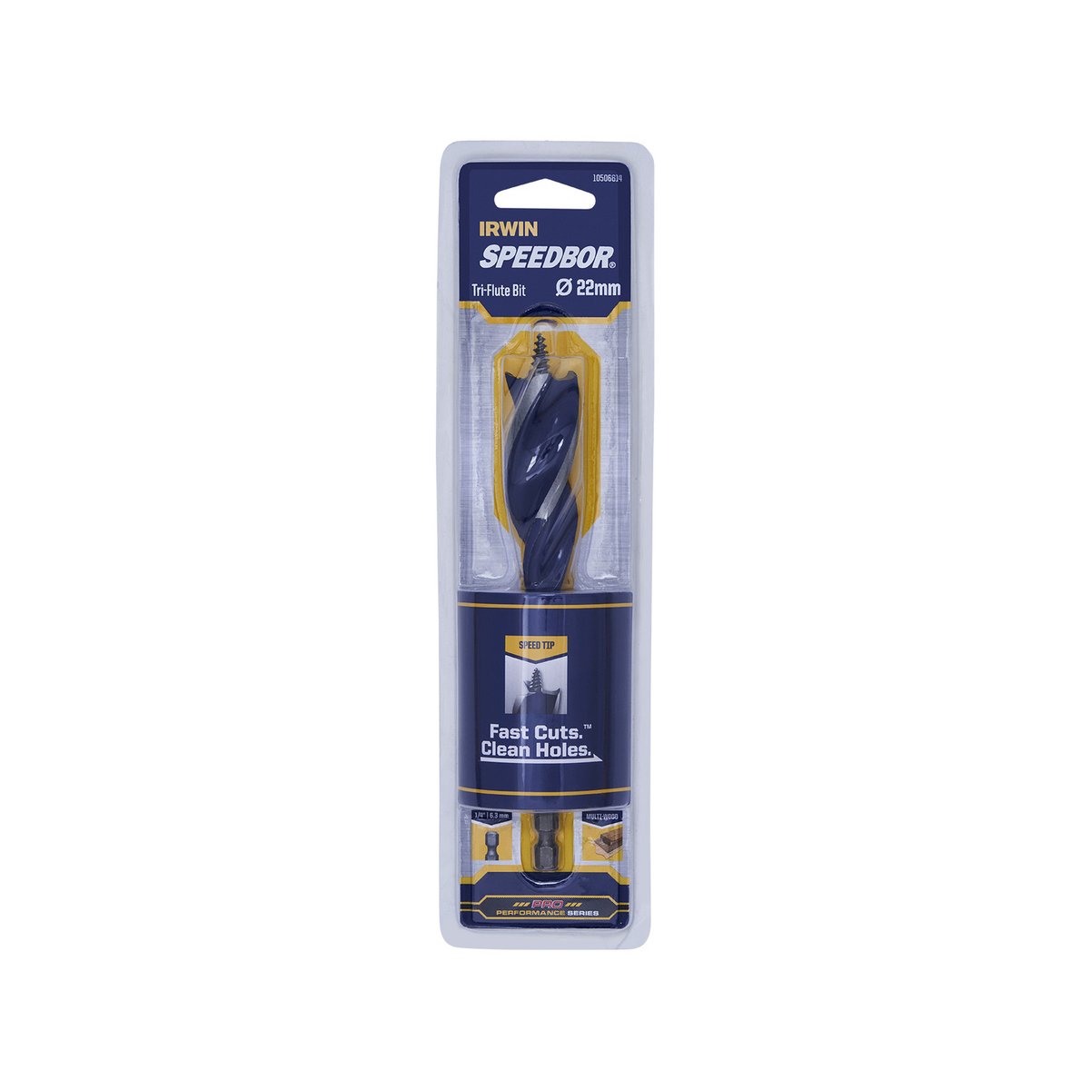 Irwin Speedbor Max Auger Bit - 22mm - Steel - Tri-Flute Design - SuperSaverAU - view 2