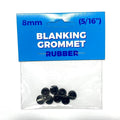 Premier Blue 8mm Rubber Blanking Grommet - Nitrile - Black - Durable - 1 Pack - SuperSaverAU - view 1