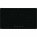 Chef 90cm Electric Ceramic Cooktop - Black, Control Knobs, Hot Surface Indicator, 6 Power Levels - CHC942BB