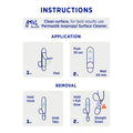 Permastik Black Stainless Steel Mixed Metal Adhesive Hooks 10 Pack