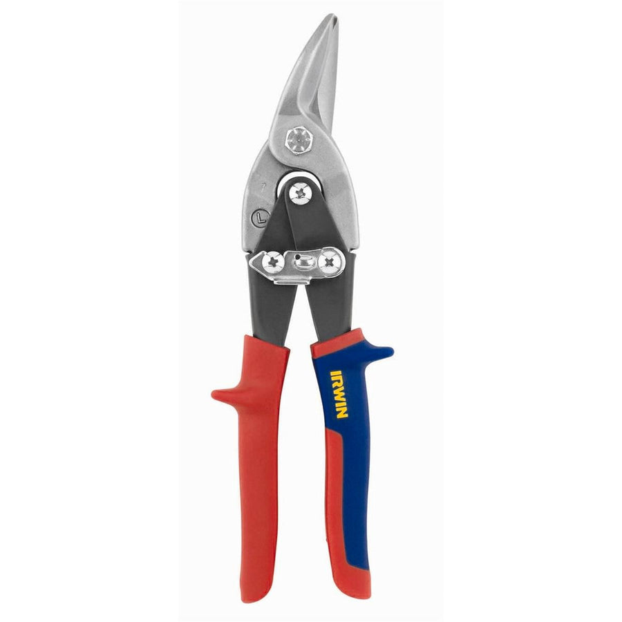 Irwin Aviation Snips - Left Straight Cut - Chrome Molybdenum - Non-Slip Grips - SuperSaverAU - view 1