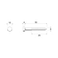 Zenith Hex Head Coach Screws M6 x 50mm Hot Dip Galvanised 25 Pack - SuperSaverAU - view 4