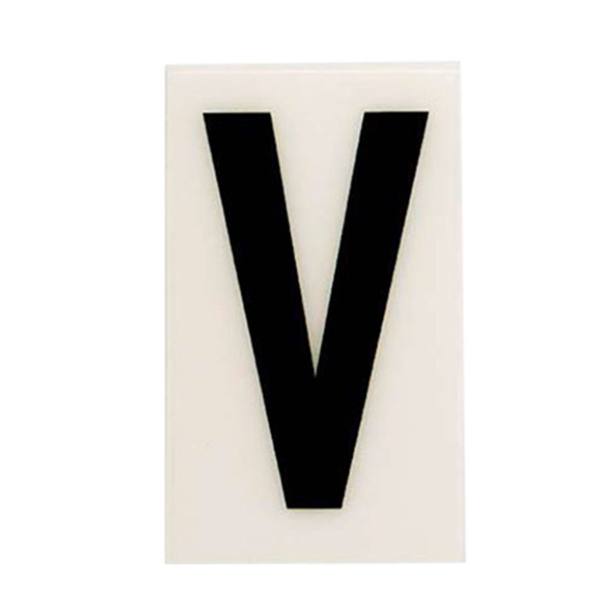 Sandleford 85mm White Self Adhesive House Letter V - Durable Polycarbonate - SuperSaverAU - view 1