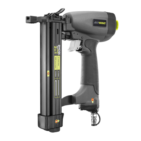 Ryobi Airwave 2-in-1 C1 18-Gauge Brad Nailer & Stapler RA-NBS1832-S2 - Air Tool