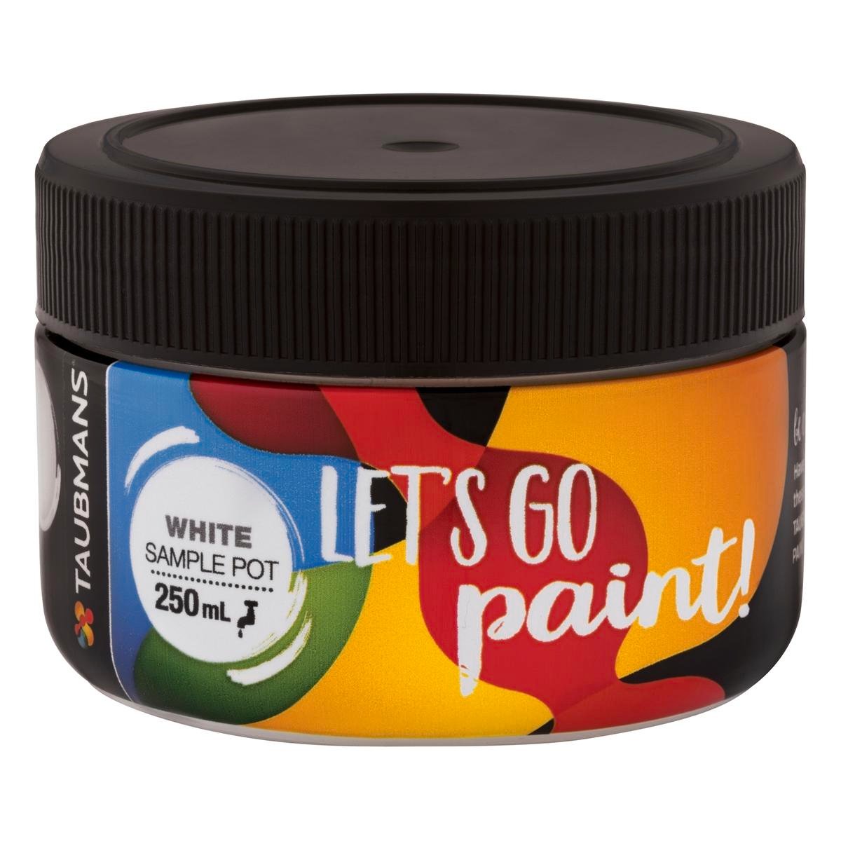 Taubmans White Sample Pot 250ml Water-Based Acrylic Easy Application - SuperSaverAU - view 1