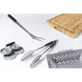 Bugatti BBQ Pakka double burger presser - aluminium and Pakka wood, silver finish - dishwasher safe - ZM-08397