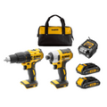 DeWALT 18V Brushless 2 Piece Combo Kit - Hammer Drill & Impact Driver, 2 x 1.5Ah & Charger DCK2060S2-XE