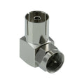Antsig F Plug Pal Socket Right Angle - 75 OHM Connector - Compact Design - SuperSaverAU - view 1