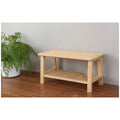 L.T. Williams Bamboo shoe rack with rattan seat - sustainable bamboo, bedroom or hallway storage - 9930-LT