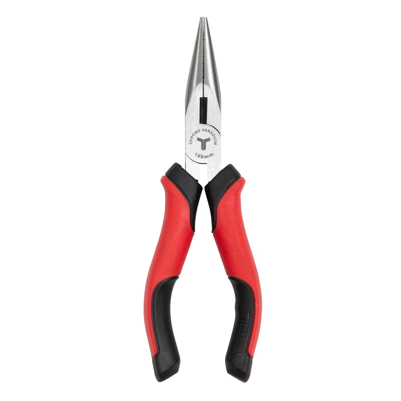 Trojan 160mm Long Nose Plier Red and Black CRV
